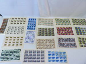 *17. Japan mail stamp Japan old tale / other 20 jpy stamp 18 seat sum total 7,200 jpy unused collection 