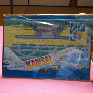 関西国際空港開港記念　飛行機　空港　パズル　記念切手貼付　未使用　写真が全てです現状渡しよく見て判断して下さい