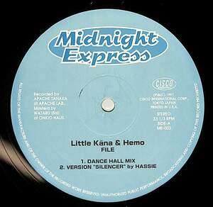 A00546017/12インチ/LITTLE KANA (KAANA) & HEMO「File (1997年・ME-002・ダンスホール・ラガヒップホップ・RAGGA HIPHOP)」