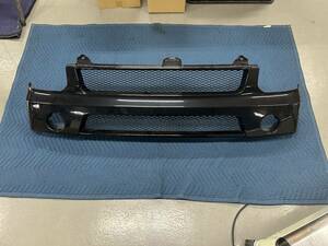 【中古】DA17　Every　Plusライン　フロントBumper　ブラック　FRP製