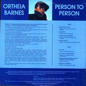 【ＬＰ】 ORTHEIA BARNES 「 PERSON TO PERSON 」 ( MICHIGAN SATELLITE 508017 )の画像2