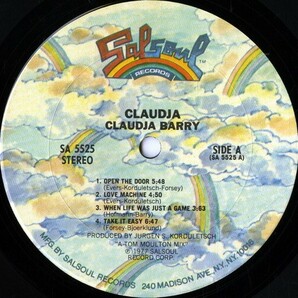 【ＬＰ】 CLAUDIA BARRY 「 CLAUDIA 」 ( SALSOUL 5525 )の画像3