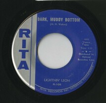 【7inch】試聴　LIGHTNIN' LEON 　　(RITA 106) REPOSSESSION BLUES / DARK MUDDY BOTTOM_画像1