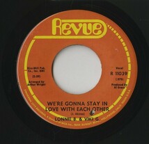 【7inch】試聴　LONNIE B & VIKI G 　　(REVUE 11039) WE'RE GONNA STAY IN LOVE WITH EACH OTHER / HIGH ON THE MOUNTAIN_画像2