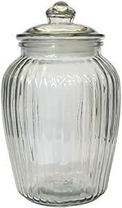 リビング(Living) ガラス瓶 キャニスター ガラス クッキージャー SSサイズ 目安容量約 2.3L 径15.5×高さ24.