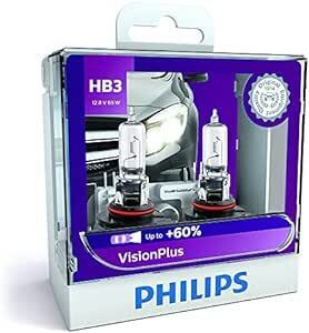 フィリップス 自動車用バルブ&ライト ヘッドライト ハロゲン HB3 3200K ヴィジョンプラス 車検対応 2個入り PHILI