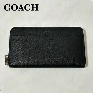 美品 COACH コーチ トラベル ウォレット 本革 レザー パスポートケース