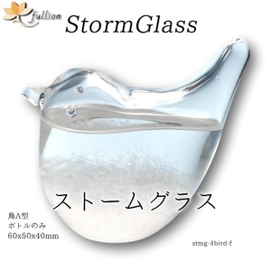 ストームグラス Aquro Crysta ボトルのみ 鳥A型 ボトルのみ Storm Glass ボトルのみ 
