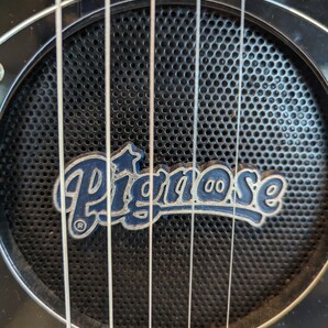 【通電・音出し確認】Pignose ピグノーズ PGG Travel Guitar PIGNOSE, USA アンプ内蔵 エレキギター  市の画像2