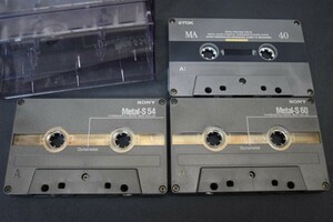 メタルカセットテープ 録音済み SONY TDK 40 54 60 まとめて 3本 再生確認済み