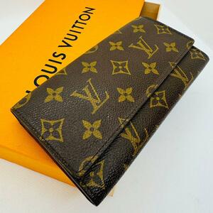 極美品 LOUIS VUITTON ルイヴィトン モノグラム ポルトフォイユ 3カルトクレディ M61818 長財布 スリムウォレット 折財布 札入れ 