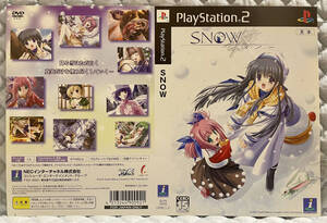【非売品 店頭用見本ダミージャケットのみ】《1点物》SNOW スノー【2004年 未使用 告知 販促】雪月澄乃 若生桜花 プレイステーション2 PS2