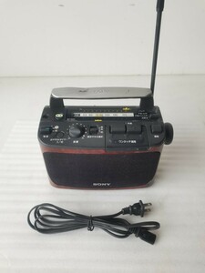 通電確認済み現状品 SONY ソニー FM/AM再生OK ポータブルラジオ ICF-A55V 家電 ラジオ 