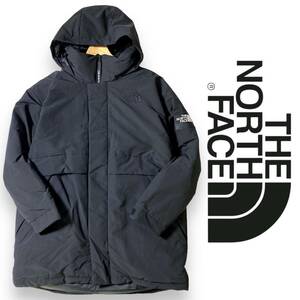 【90/S】新品 ノースフェイス ホワイトレーベル エコダウンジャケット THE NORTH FACE 撥水 防寒 ダウンコート モンスターパーカー S◆R640