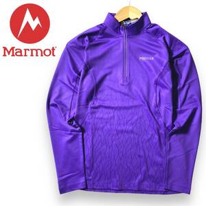 【90/M】新品 マーモット ハーフジップ プルオーバー 長袖 Marmot UVカット ストレッチ シャツ レディース アウトドア ◆R715