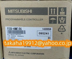 ◆【新品！】　三菱電機 PLC FX3U-48MT/DS マイクロシーケンサー 基本ユニット　シーケンサー【６か月安心保証】
