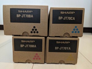SHARP BP-JT70 A品番 大容量トナー 純正 送料無料 BPJT70BA BPJT70CA BPJT70MA BPJT70YA