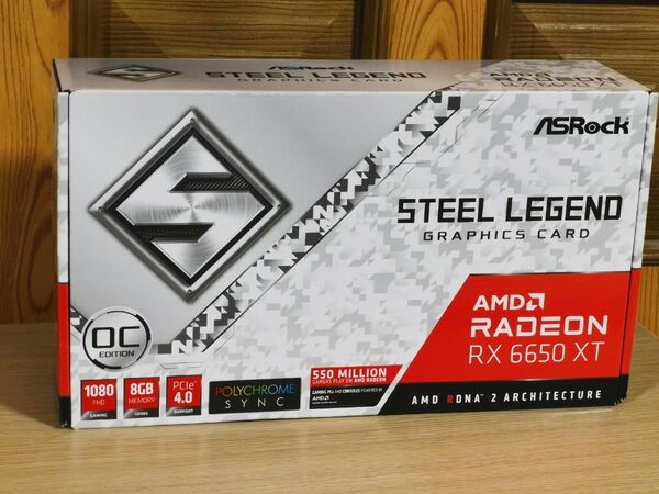 ASRock　Radeon RX 6650 XT Steel Legend 8GB OC ドスパラ限定モデル