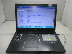 [ part removing Junk ]DELL Vostro 3750 Core i7-2630QM 2.00GHz BIOS start-up possible /( memory *HDD*AC*BT* keyboard less ) control number N-2292