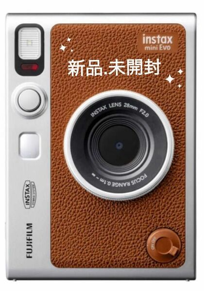 【即日発送】フジフイルム インスタントカメラ instax mini Evo 「チェキ」BROWN 