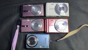 コンパクトデジタルカメラ Panasonic SONY PENTAX 本体のみ ジャンク品 5台セット D