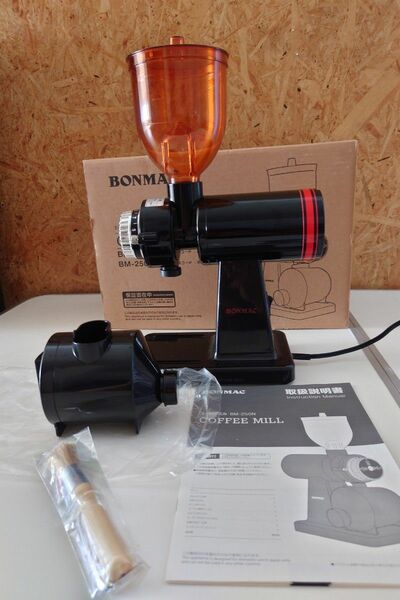 ボンマック　BONMAC 　コーヒーミル ブラック BM-250N　（中古品）