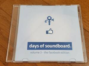 (CD) Prince●プリンス / Days Of Soundboard Volume 3 - The Facebook Edition FBG