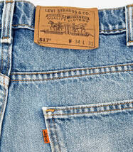 USA製 1997 LEVI’S 517 W34 L30 Indigo 90s オールドリーバイス デニムパンツ ジーンズ ブーツカット フレア インディゴ_画像6