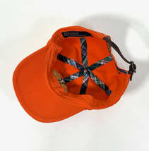 美品 2000s Polo Ralph Lauren 6-Panel Cap Orange オールドポロラルフローレン 6パネルキャップ 帽子 オレンジ_画像7