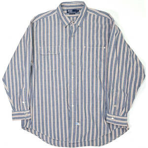 希少 1990s~2000s Polo Ralph Lauren L/S cotton shirts XXL Stripe オールドポロラルフローレン 長袖コットンシャツ ストライプ