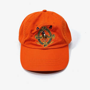 美品 2000s Polo Ralph Lauren 6-Panel Cap Orange オールドポロラルフローレン 6パネルキャップ 帽子 オレンジ