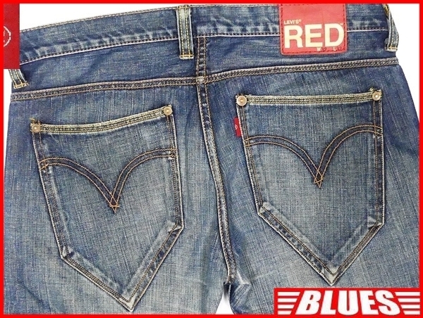 即決★リーバイスレッド★W32 ローライズ ジーンズ LevisRED メンズ ボタンフライ デニム ボトムス スリム 検索:リッキーコフ