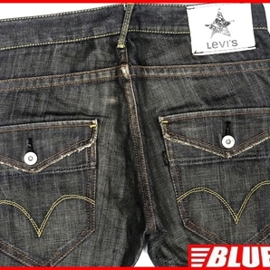 即決★リーバイスブラック★W29 廃版 ストレート ジーンズ LevisBLACK メンズ フロントフラップポケット デニム ボトムス ローライズ