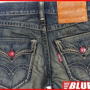 即決★リーバイス502★W29 フラップポケット ジーンズ Levis メンズ 赤ラッカーボタン ストレート ジーンズ デニム ローライズ 鬼ひげ