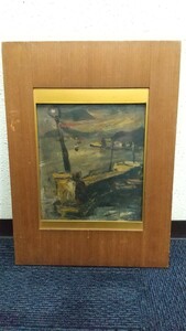 Art hand Auction [Autor desconocido][Autor desconocido] Pintura al óleo Firmada por Kanji YATAYA frame Pintura al óleo que parece valiosa, Cuadro, Pintura al óleo, Naturaleza, Pintura de paisaje