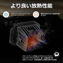 Chelhead 48w 埋め込み LED ワークライト イエロー 5インチ LED ワークライト 12V-24V 汎用 車外灯 ジムニー 補助灯 農業機械用 2個セット_画像4