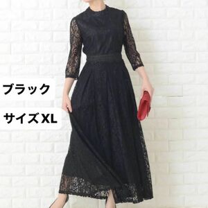 lace ladies ドレス　XL