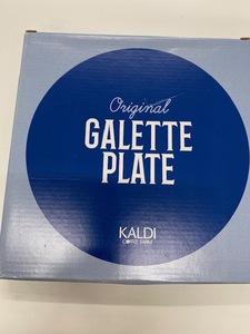 ★未使用品 GALETTE PLATE KALDI 皿 プレート 紺♪♪