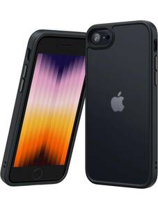 NIMASO iPhone SE 用 ケース 第3世代/第2世代/ iPhone8 / iPhone7 用 ケース カバー 半透明 耐衝撃 滑り止め 指紋防止 米軍MIL規格/A89