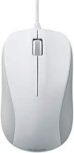 エレコム マウス 有線 Mサイズ 3ボタン USB 光学式 ホワイト ROHS指令準拠 M-K6URWH/R