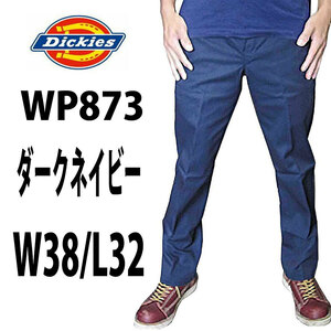 新品 ディッキーズ ◆W38 x 股下32インチ ◆Dickies ◆873 ◆ダークネイビー ローライズ メンズワークパンツ スリムパンツ ◆全国送料無料