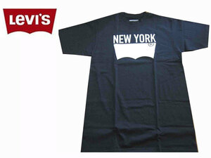 新品 ◆Levi's ◆リーバイス バットウィングTシャツ ◆BATWING NEW YORK ◆Ｔシャツ ◆クロ ◆(M) メンズ レディース 全国送料無料