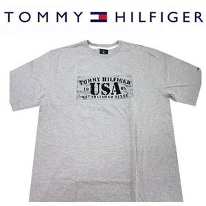 新品 ◆トミーヒルフィガー ◆TOMMY HILFIGER メンズ 半袖Tシャツ Route450 Tシャツ ◆グレー ◆(L) ◆全国送料無料