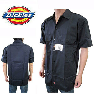 新品 ◆ディッキーズ ◆Dickies ◆ブラック ◆(S) ワークシャツ 半袖シャツ ワークウェア ◆1574 大きいサイズ ◆全国送料無料