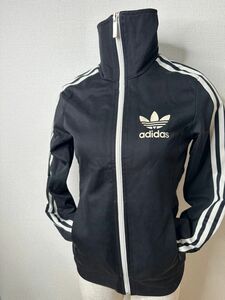 【REUSE：adidasoriginals】 レア　アディダス オリジナルスジャージ トラックジャケット 85 裏地リップ柄