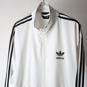 ヴィンテージ アディダス adidas トラックジャケット ジャージ ホワイト ブラック size M / 古着