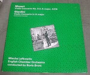 ミーシャ・レフコヴィッツ/モーツァルト;ヴァイオリン協奏曲5～♪ベルギー/シーケンスステレオ