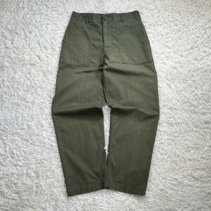 【70s】アメリカ軍/U.S.ARMY ベイカー パンツ　W32× L29 緑