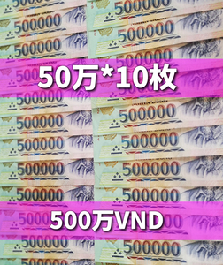 ベトナムドン/50万紙幣10枚/500万VND//