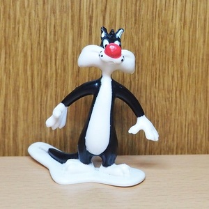 ルーニー テューンズ 　シルベスター　フィギュア　PVC　台付き　1997　Looney Tunes　アメトイ　ワーナーブラザーズ